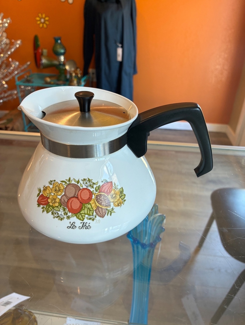 Vintage Corning Ware Spice of Life 6 Cup Teapot P-104 Le Thé USA